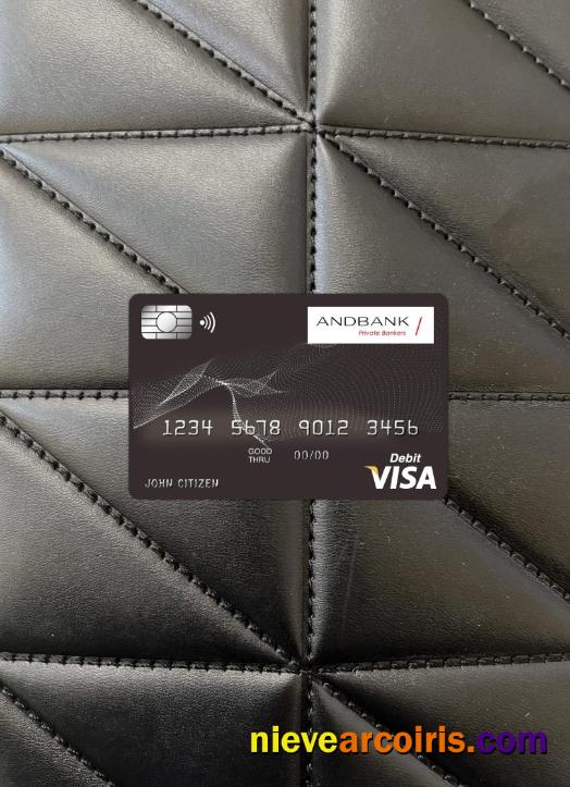 Andorra Andbank bank visa card photolook